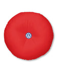 Red Volkswagen Tufted Floor Pillow, Round™