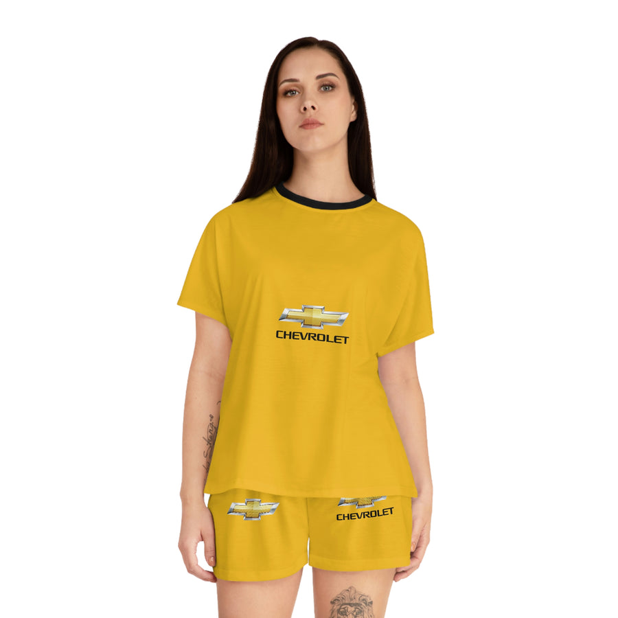 Women's Yellow Chevrolet Short Pajama Set™