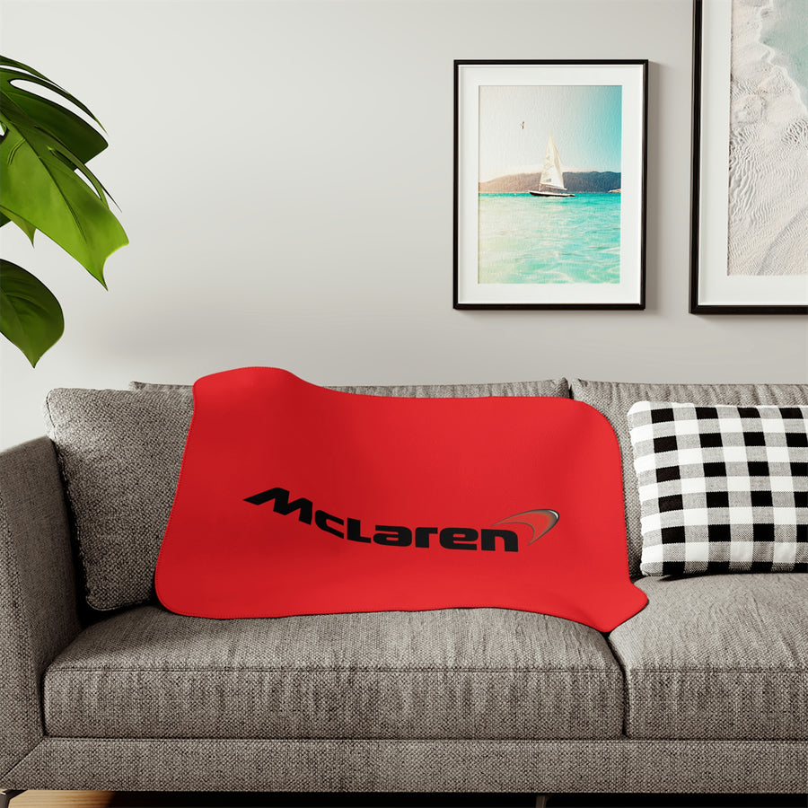 Red McLaren Sherpa Blanket™