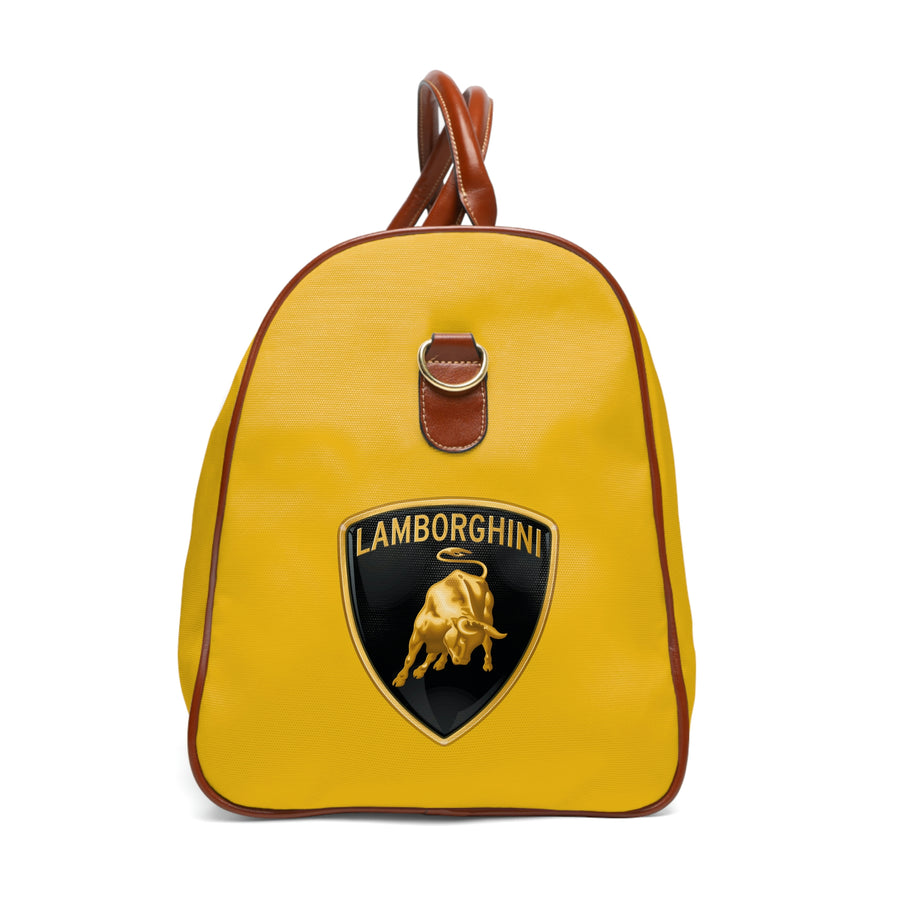 Yellow Lamborghini Waterproof Travel Bag™