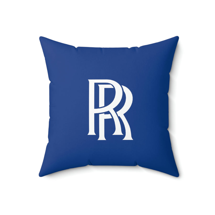 Dark Blue Rolls Royce Spun Polyester Square Pillow™