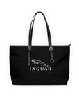 Black Jaguar Leather Shoulder Bag™