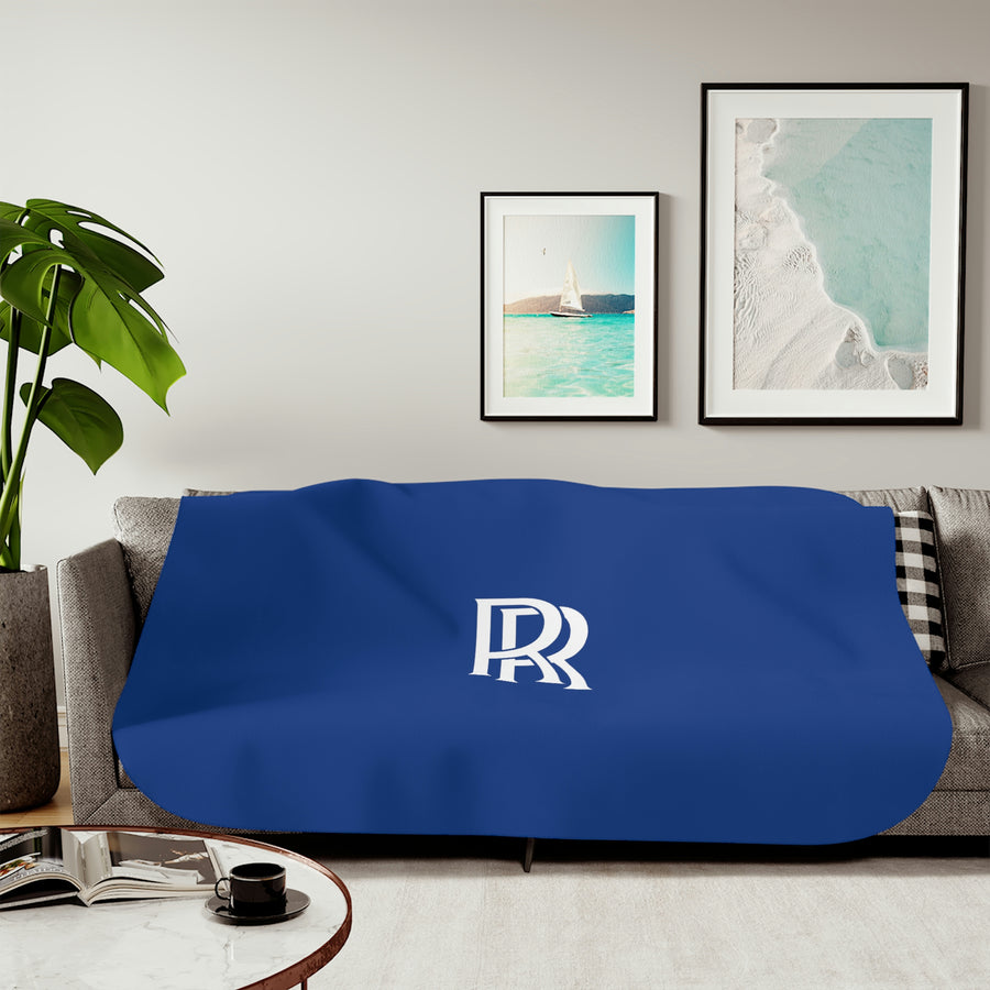 Dark Blue Rolls Royce Sherpa Blanket™