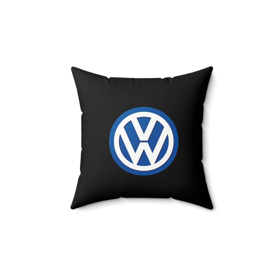 Black Volkswagen Spun Polyester Square Pillow™
