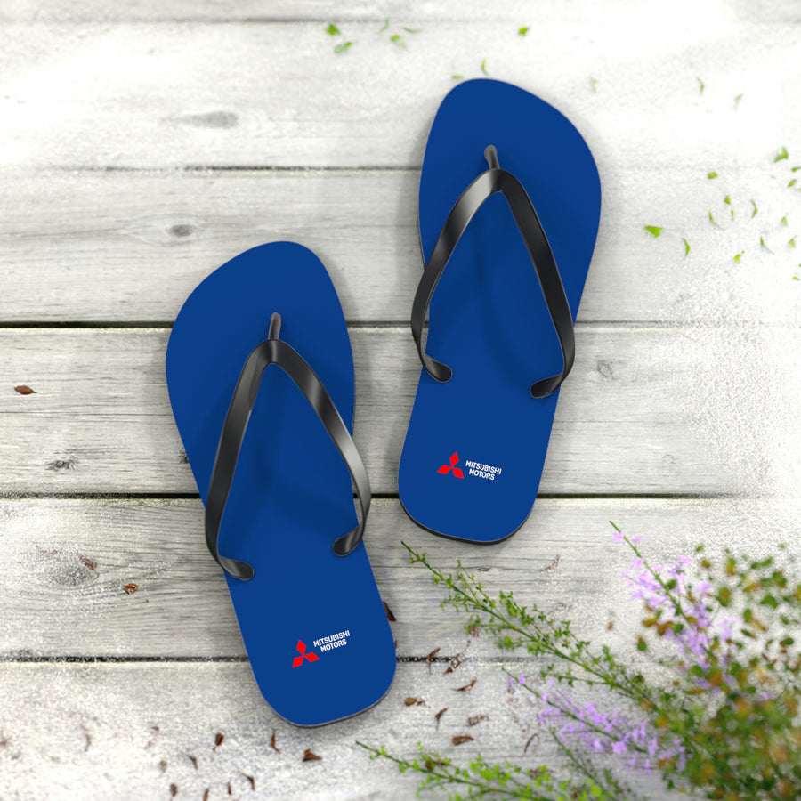 Unisex Dark Blue Mitsubishi Flip Flops™