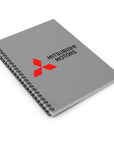 Grey Mitsubishi Spiral Notebook - Ruled Line™