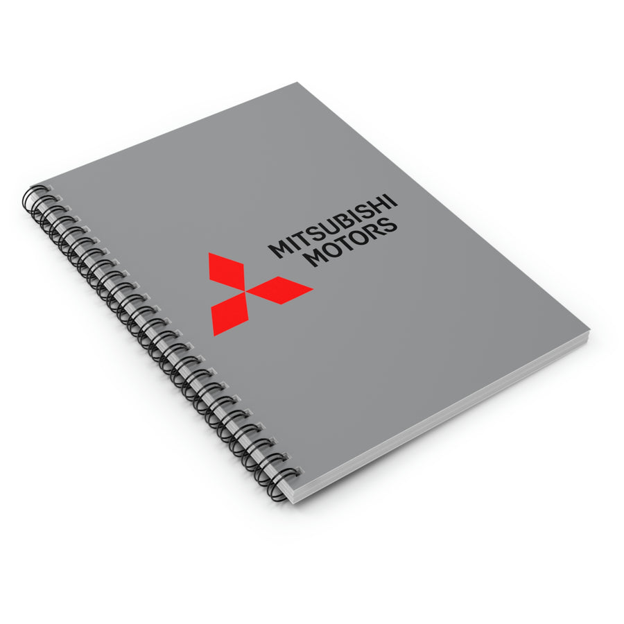 Grey Mitsubishi Spiral Notebook - Ruled Line™