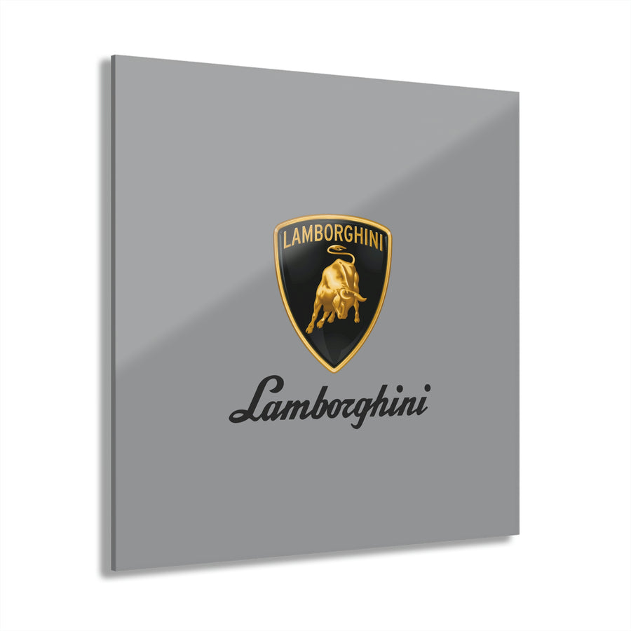 Grey Lamborghini Acrylic Prints (French Cleat Hanging)™