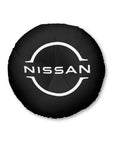 Black Nissan GTR Tufted Floor Pillow, Round™