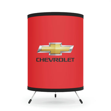 Red Chevrolet Tripod Lamp with High-Res Printed Shade, US\CA plug™