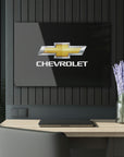 Black Chevrolet Acrylic Prints (French Cleat Hanging)™