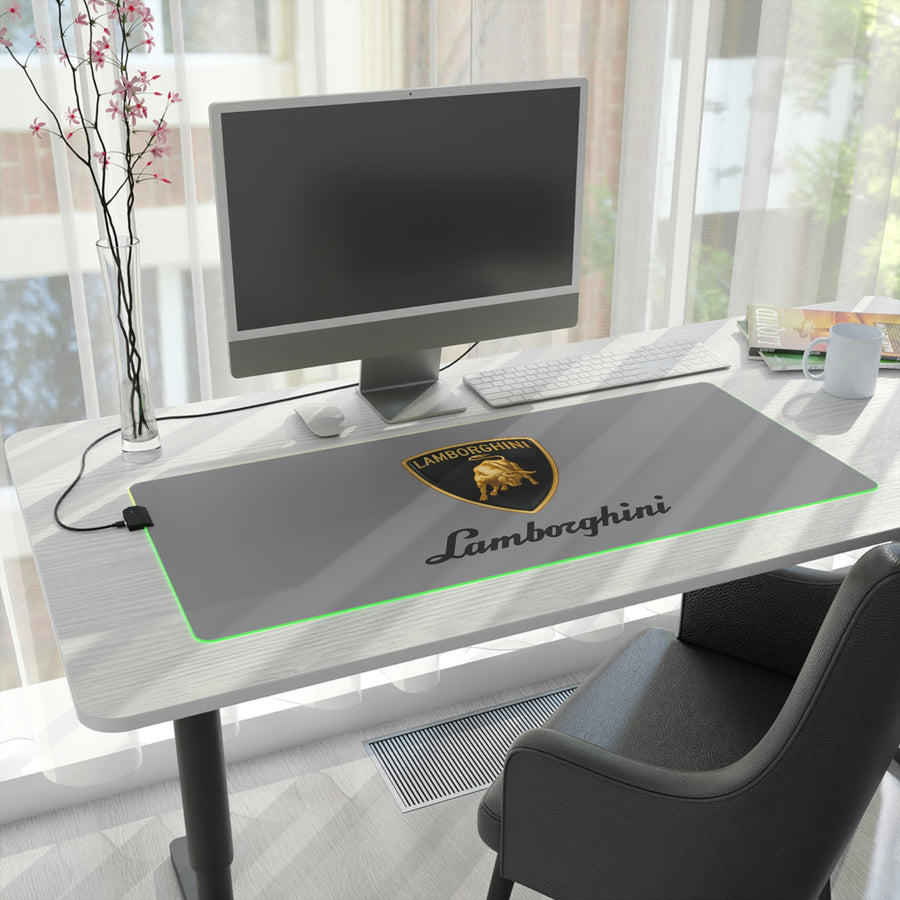 Grey Lamborghini LED Gaming Mouse Pad™