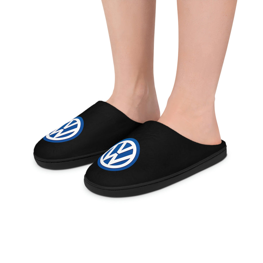 Unisex Black Volkswagen Indoor Slippers