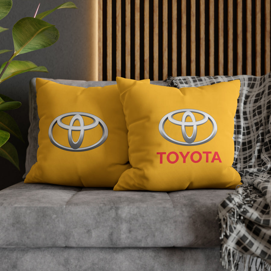 Yellow Toyota Spun Polyester pillowcase™