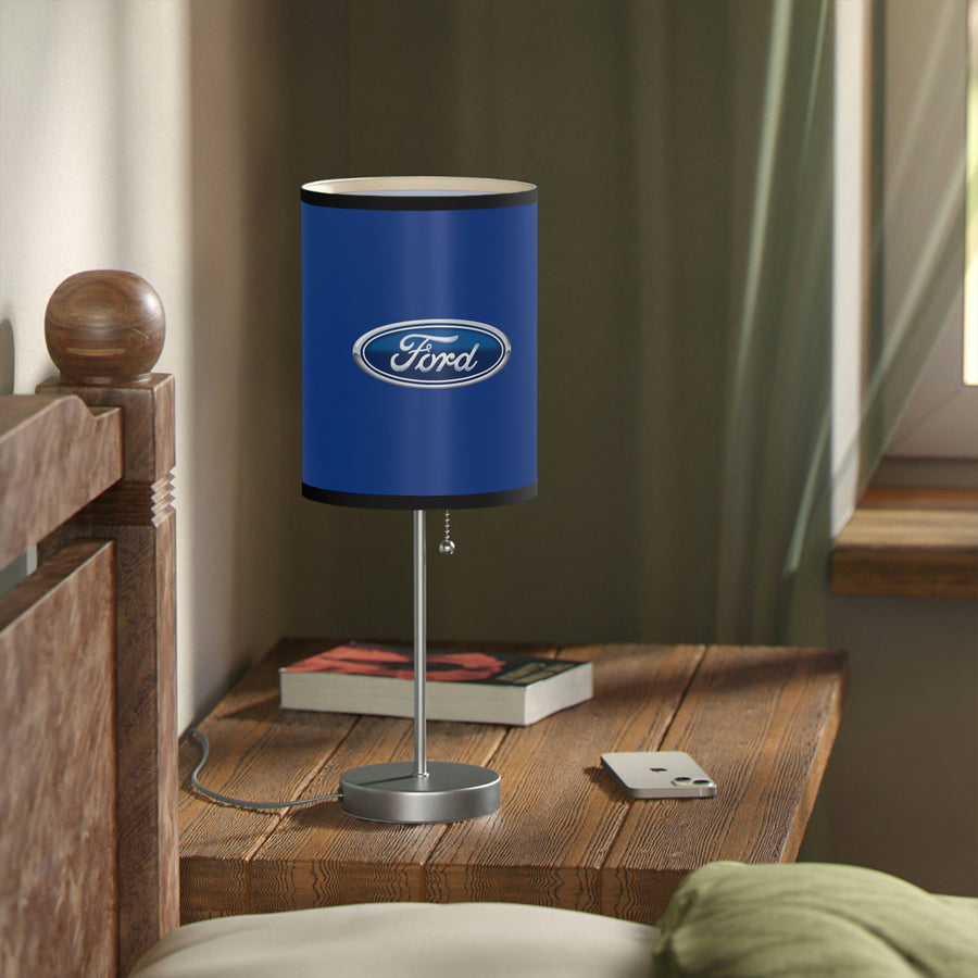 Dark Blue Ford Lamp on a Stand, US|CA plug™