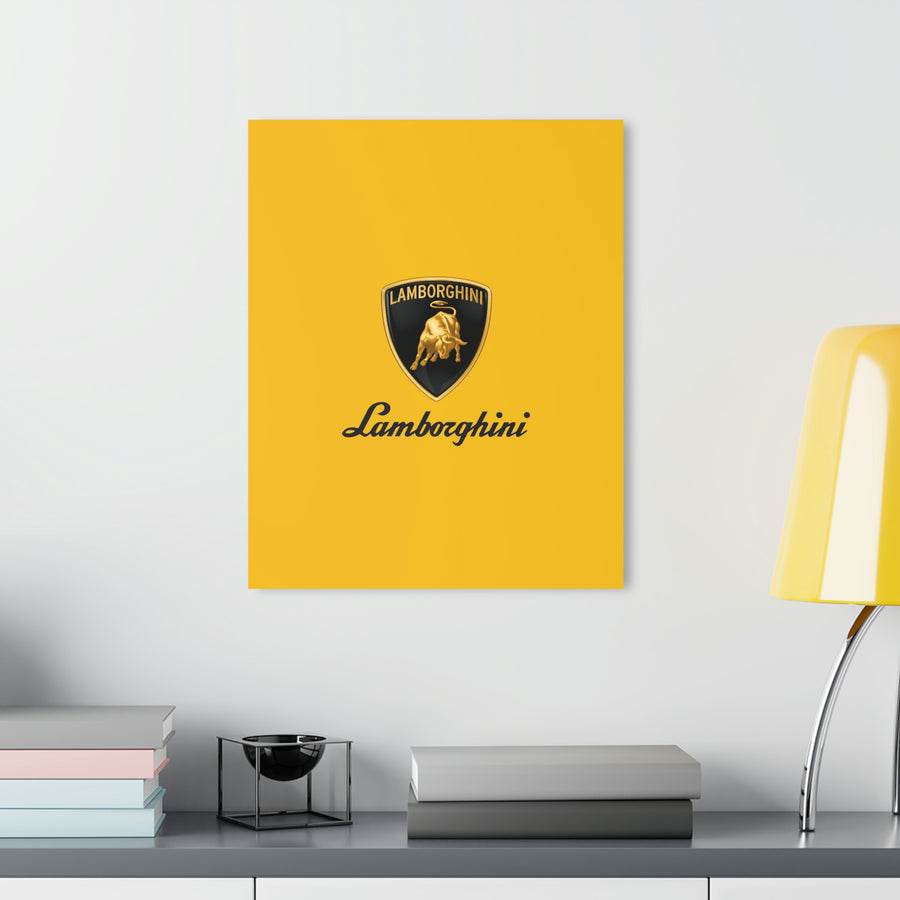 Yellow Lamborghini Acrylic Prints (French Cleat Hanging)™