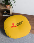 Yellow Mitsubishi Tufted Floor Pillow, Round™