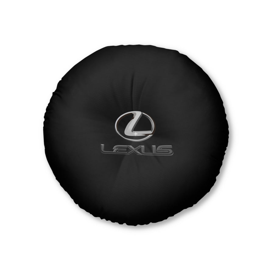 Black Lexus Tufted Floor Pillow, Round™