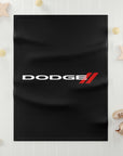 Black Soft Fleece Baby Dodge Blanket™