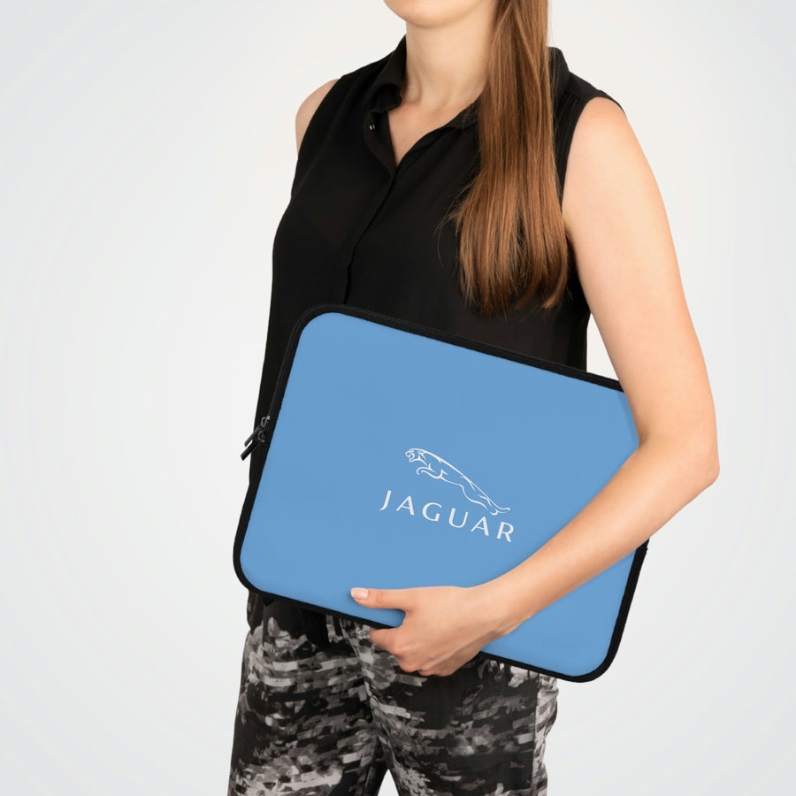 Light Blue Jaguar Laptop Sleeve™