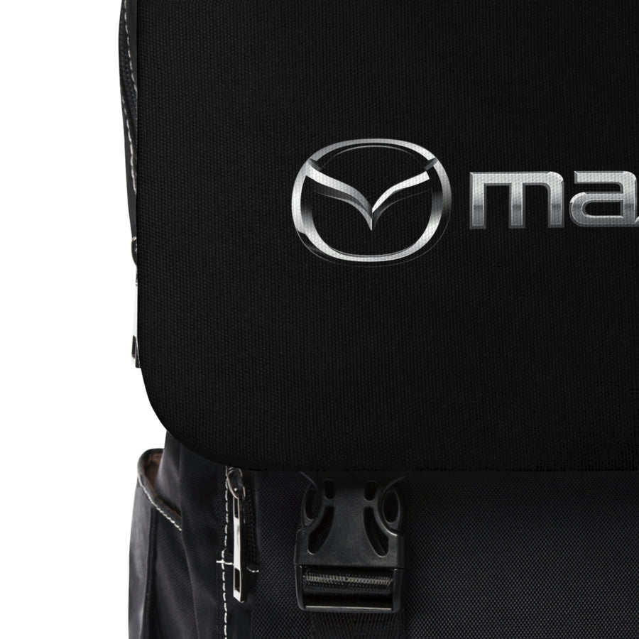 Unisex Black Mazda Casual Shoulder Backpack™