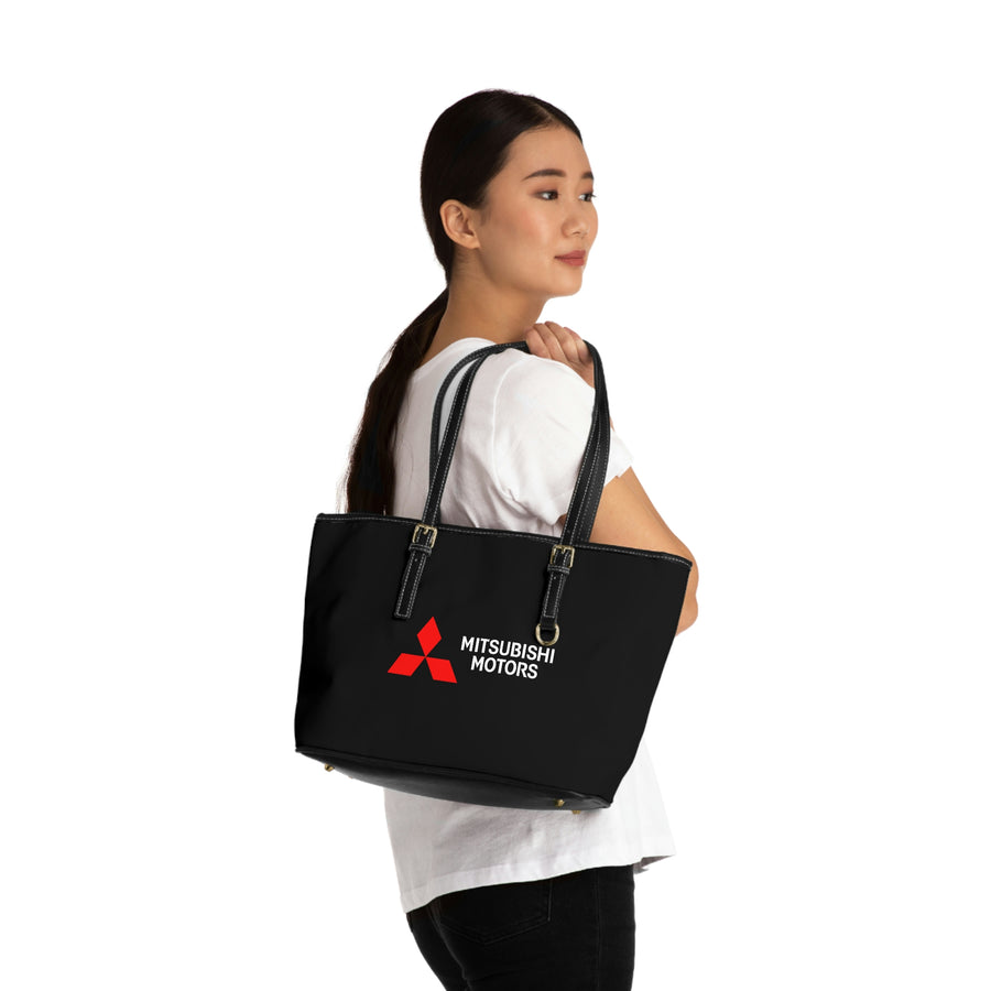 Black Mitsubishi Leather Shoulder Bag™