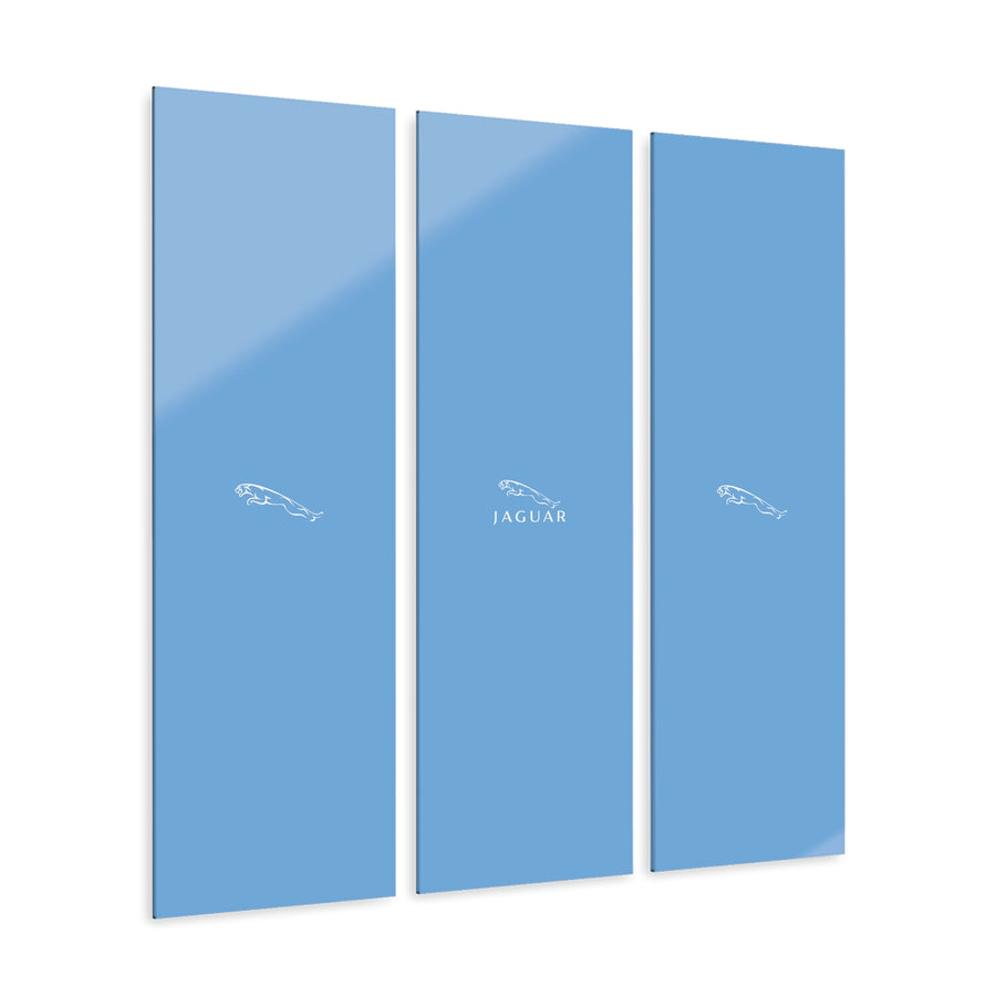 Light Blue Jaguar Acrylic Prints (Triptych)™