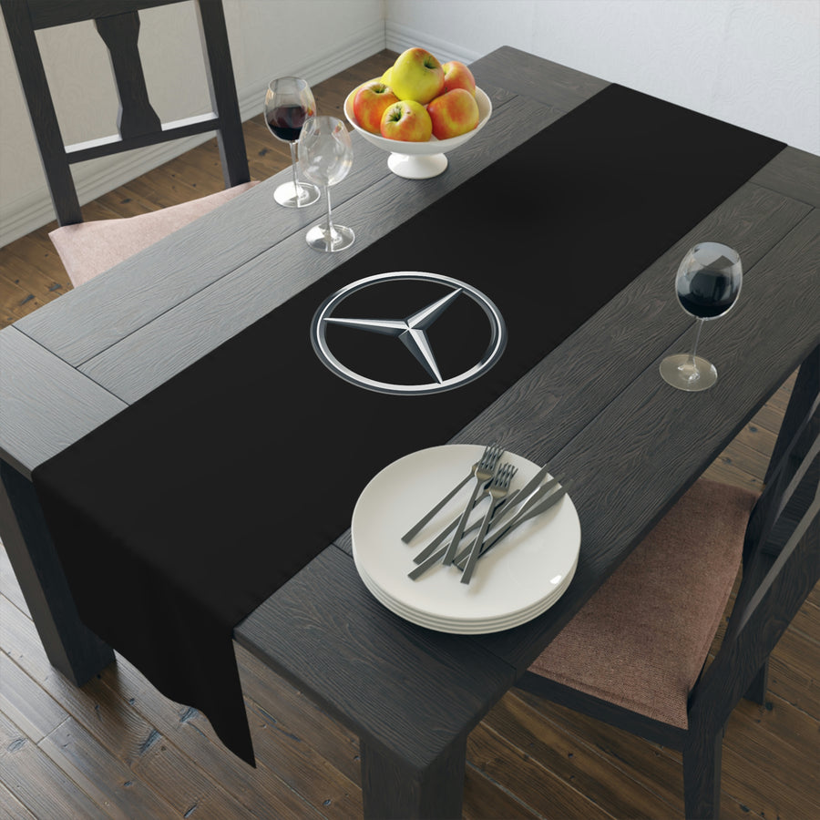 Black Mercedes Table Runner (Cotton, Poly)™