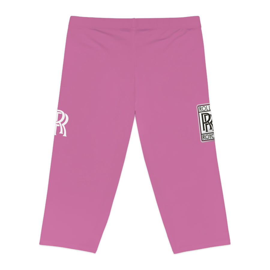 Women's Light Pink Rolls Royce Capri Leggings™