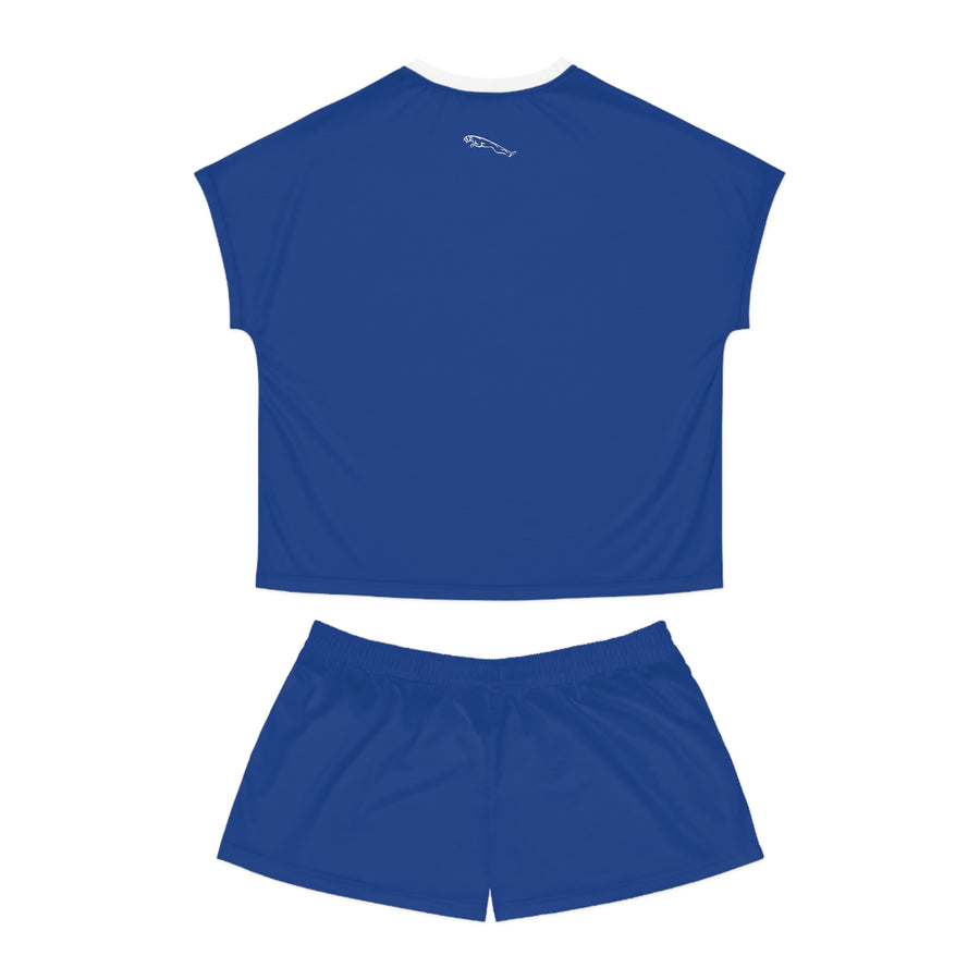 Women's Dark Blue Jaguar Short Pajama Set™