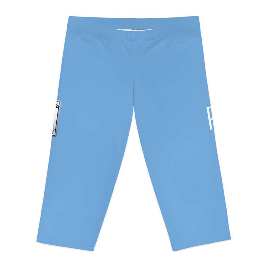 Women's Light Blue Rolls Royce Capri Leggings™