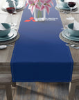 Dark Blue Mitsubishi Table Runner (Cotton, Poly)™