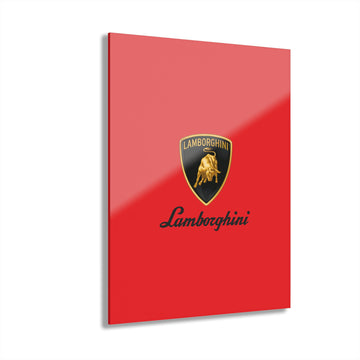 Red Lamborghini Acrylic Prints (French Cleat Hanging)™