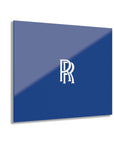 Dark Blue Rolls Royce Acrylic Prints (French Cleat Hanging)™