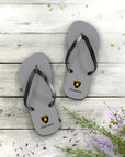 Unisex Grey Lamborghini Flip Flops™