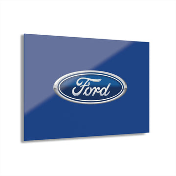 Dark Blue Ford Acrylic Prints (French Cleat Hanging)™