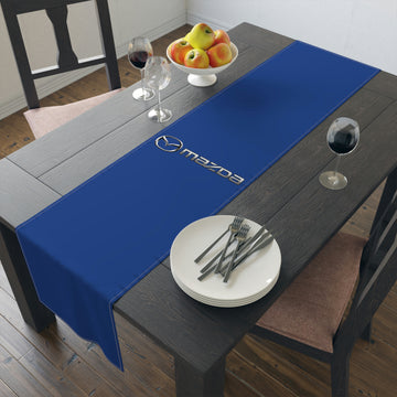 Dark Blue Mazda Table Runner (Cotton, Poly)™