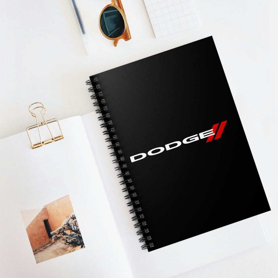 Black Dodge Spiral Notebook™