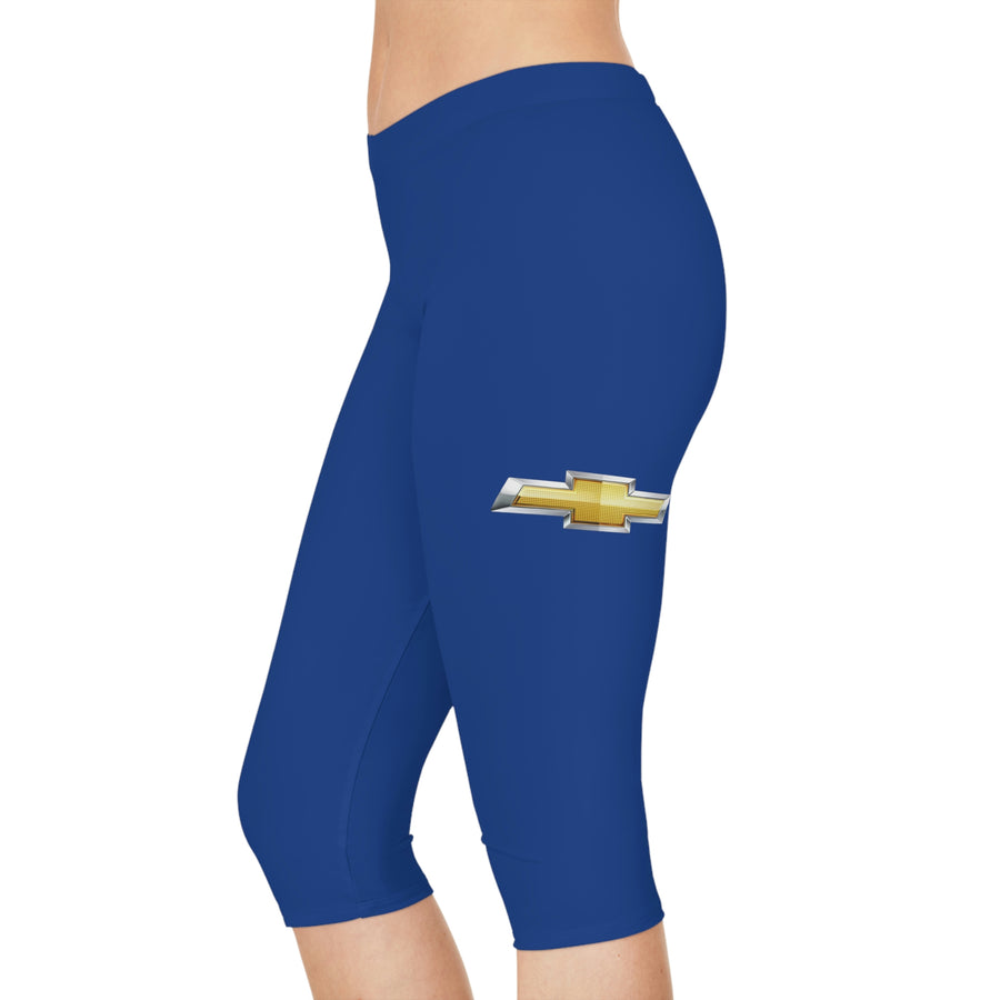 Women's Dark Blue Chevrolet Capri Leggings™