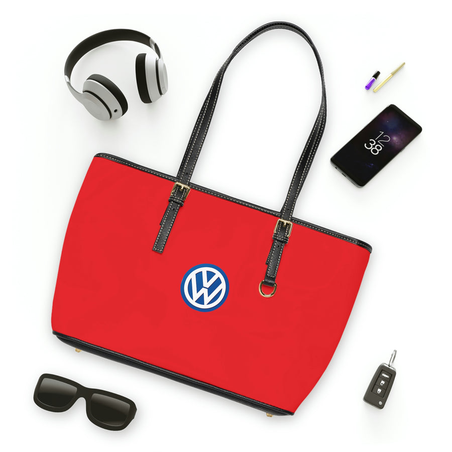 Red Volkswagen Leather Shoulder Bag™