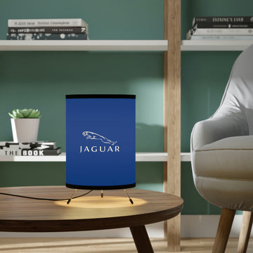 Dark Blue Jaguar Tripod Lamp with High-Res Printed Shade, US\CA plug™