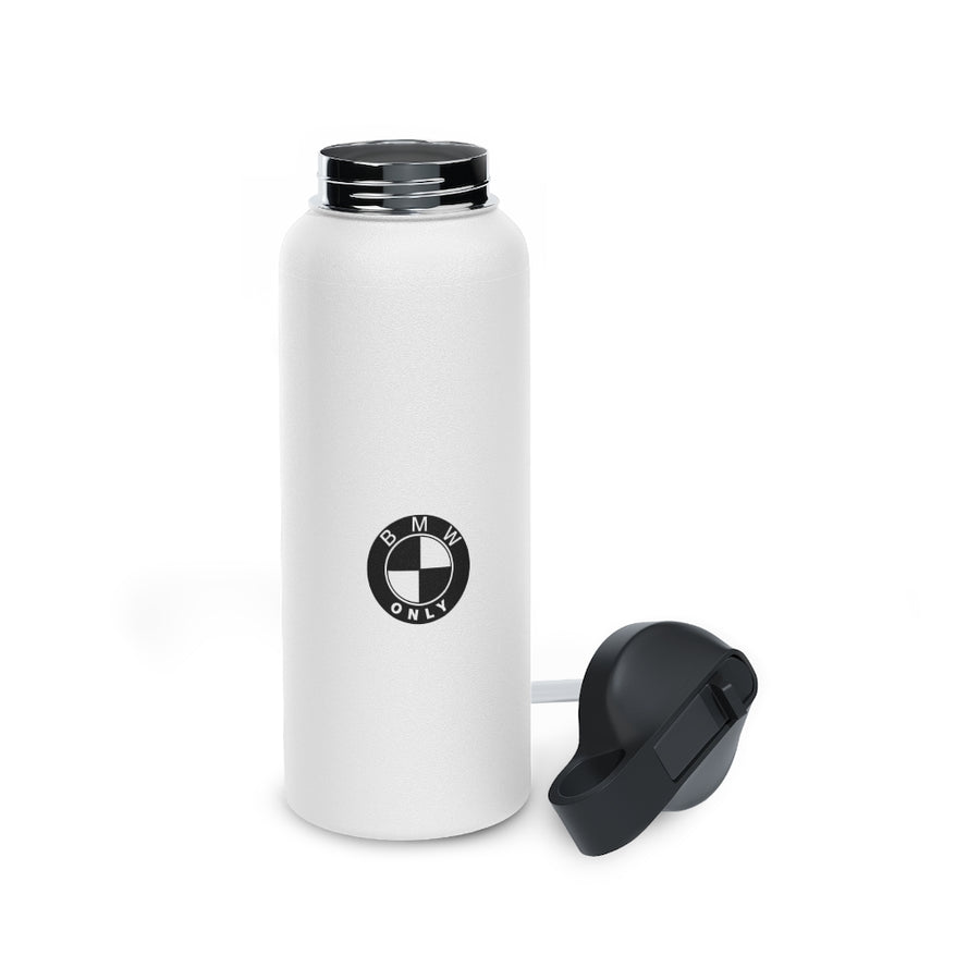 BMW Stainless Steel Water Bottle, Standard Lid. Water bottle with