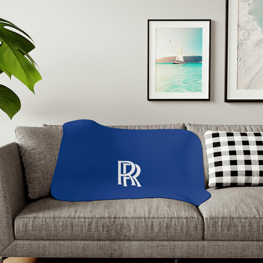 Dark Blue Rolls Royce Sherpa Blanket™