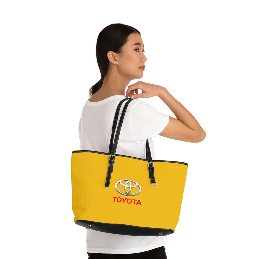 Yellow Toyota Leather Shoulder Bag™