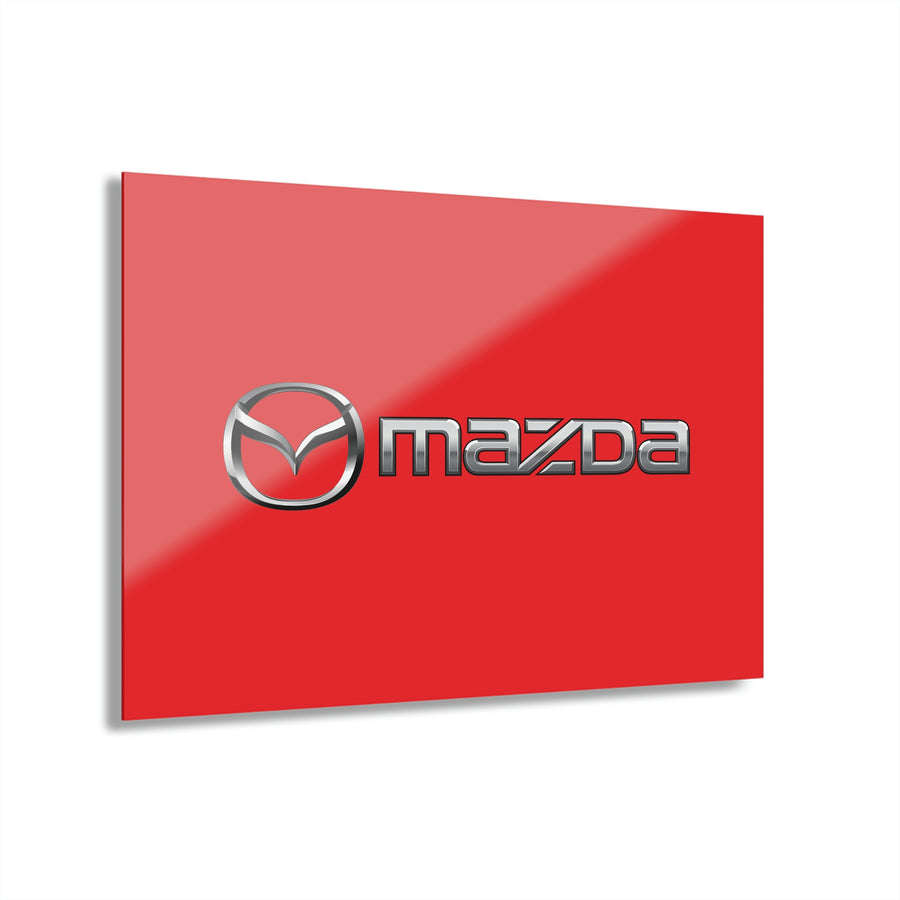 Red Mazda Acrylic Prints (French Cleat Hanging)™