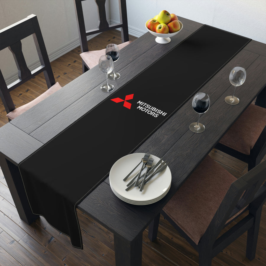 Black Mitsubishi Table Runner (Cotton, Poly)™