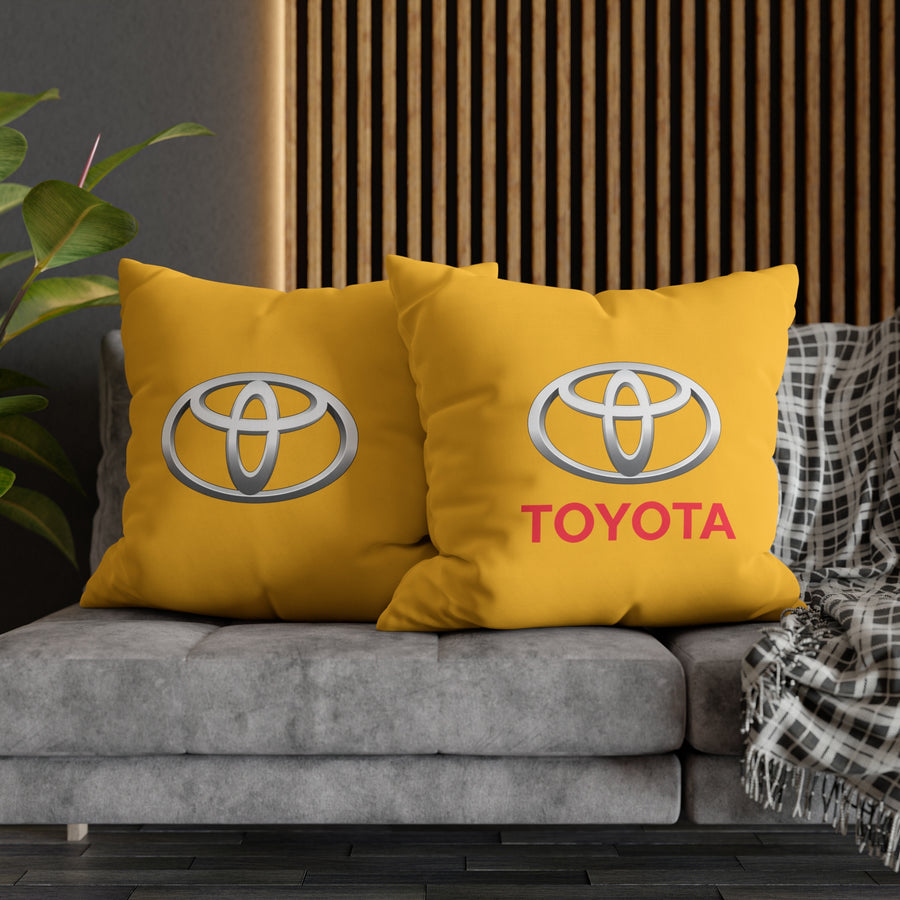 Yellow Toyota Spun Polyester pillowcase™