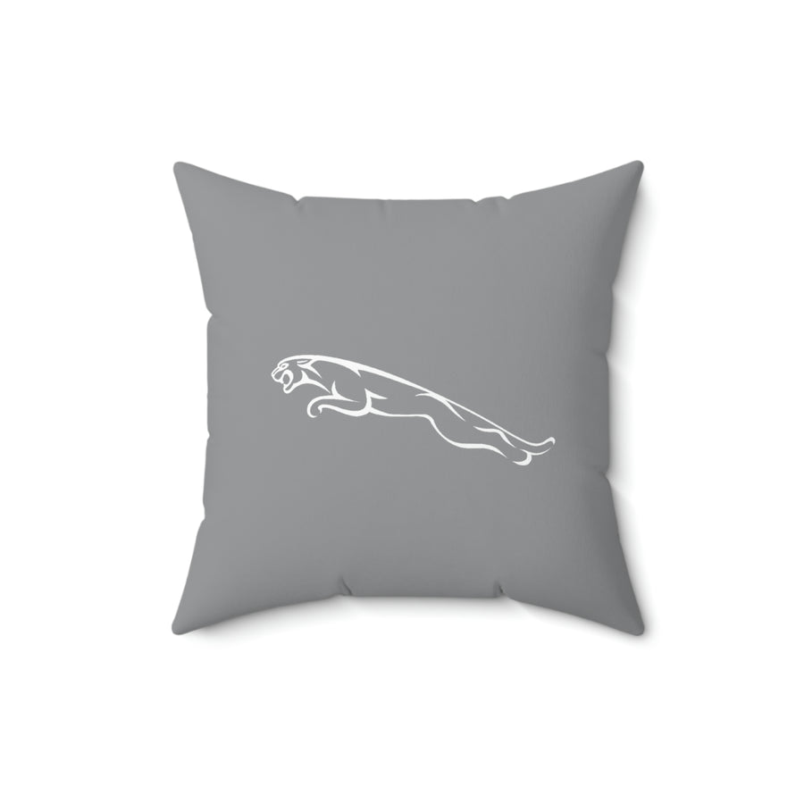 Grey Jaguar Spun Polyester Square Pillow™