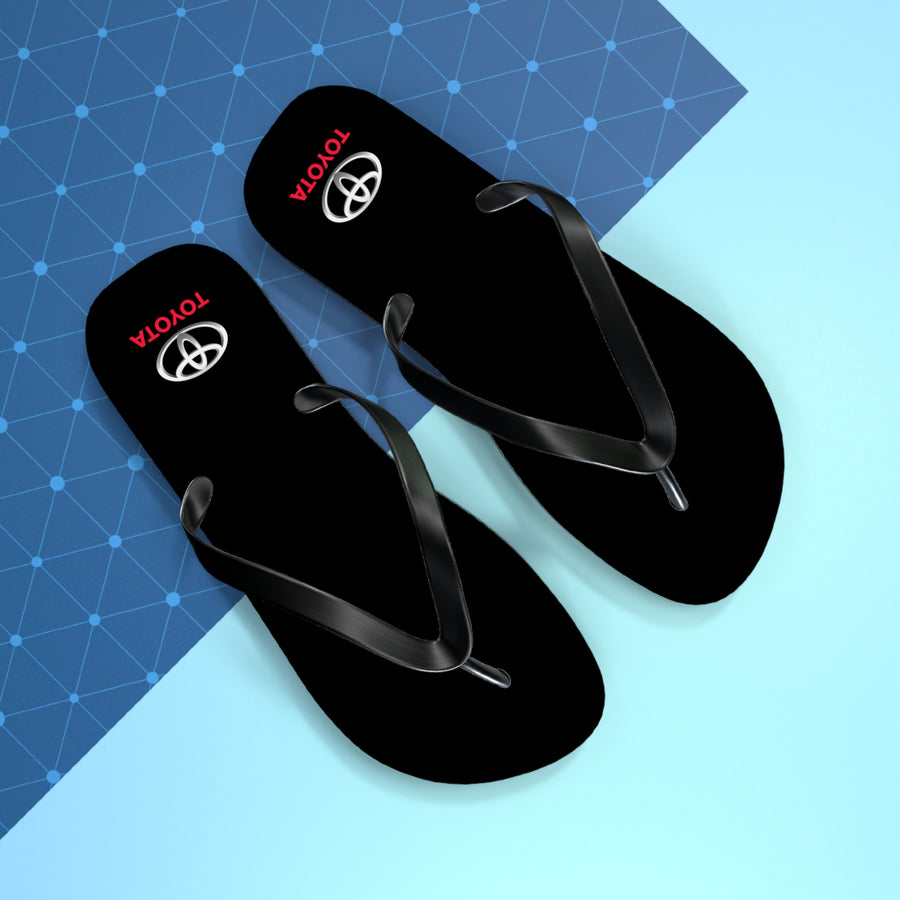 Unisex Black Toyota Flip Flops™