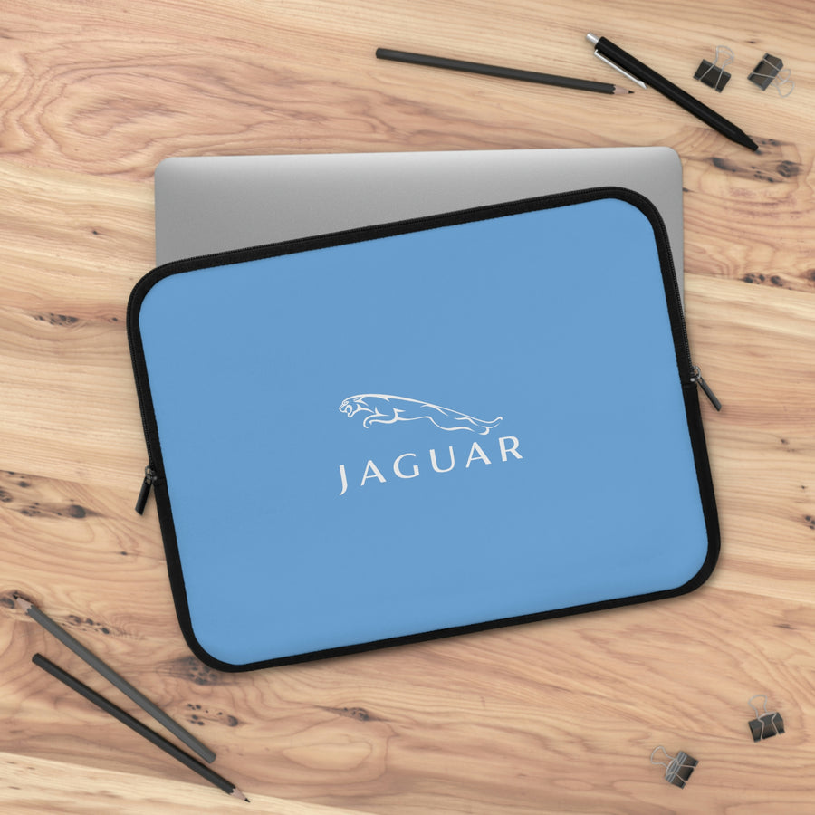Light Blue Jaguar Laptop Sleeve™